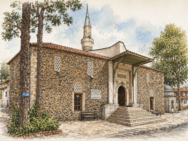 Aydınoğlu Camii · Birgi · Sulu Boya İllüstrasyon